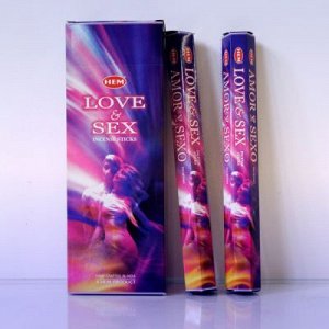 Благовония HEM шестигранники LOVE and SEX