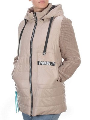 8255 BEIGE Куртка демисезонная женская BAOFANI (100 гр. синтепон)