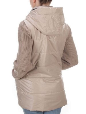 8255 BEIGE Куртка демисезонная женская BAOFANI (100 гр. синтепон)