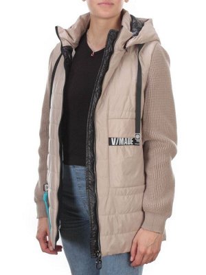 8255 BEIGE Куртка демисезонная женская BAOFANI (100 гр. синтепон)