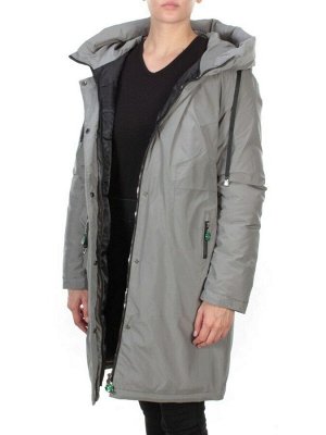 21-975 GREY Пальто зимнее женское AIKESDFRS (200 гр. холлофайбера)