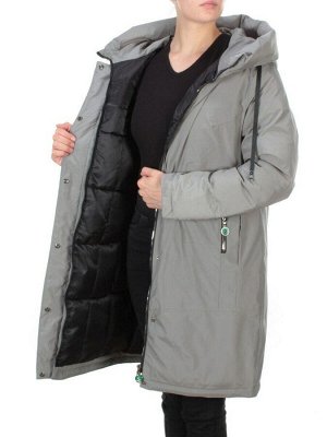 21-975 GREY Пальто зимнее женское AIKESDFRS (200 гр. холлофайбера)