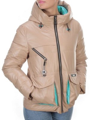 8265 BEIGE Куртка демисезонная женская BAOFANI (100 гр. синтепон)