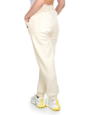 M071 BEIGE Брюки спортивные женские на флисе (100% хлопок) 7986