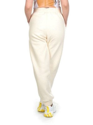 M071 BEIGE Брюки спортивные женские на флисе (100% хлопок) 7986