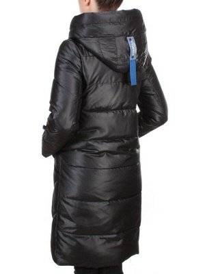 9190 BLACK Пальто зимнее женское EVCANBADY (200 гр. холлофайбера)