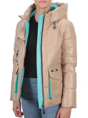 8265 BEIGE Куртка демисезонная женская BAOFANI (100 гр. синтепон)