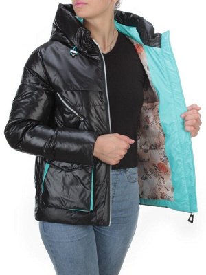 8265 BLACK Куртка демисезонная женская BAOFANI (100 гр. синтепон)