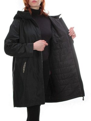 2122 BLACK Куртка демисезонная женская Parten (50 гр. синтепон)