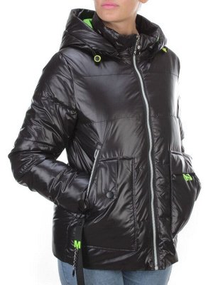 8263 BLACK Куртка демисезонная женская BAOFANI (100 гр. синтепон)
