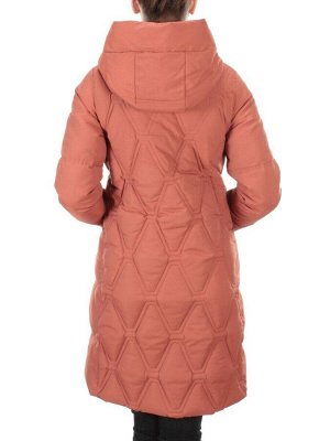 2158  TERRACOTTA Пальто зимнее облегченное  женское YINGPENG (150 гр. холлофайбер)