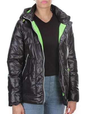8263 BLACK Куртка демисезонная женская BAOFANI (100 гр. синтепон)