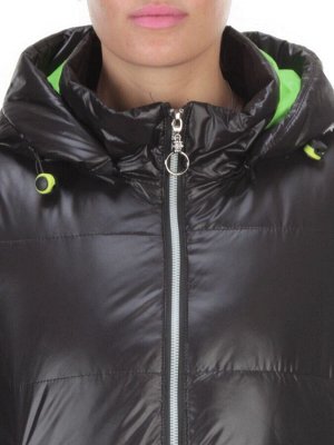 8263 BLACK Куртка демисезонная женская BAOFANI (100 гр. синтепон)
