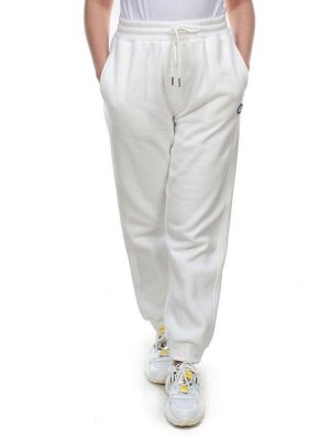 M043 WHITE Брюки спортивные женские на флисе (100% хлопок) 7986
