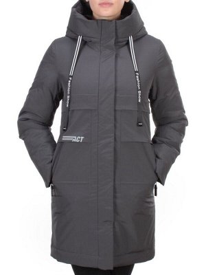 8802 DARK GRAY Пальто зимнее женское CLOUD LAG CAT  (200 гр. холлофайбер)