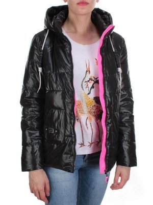 8261 BLACK Куртка демисезонная женская BAOFANI (100 гр. синтепон)