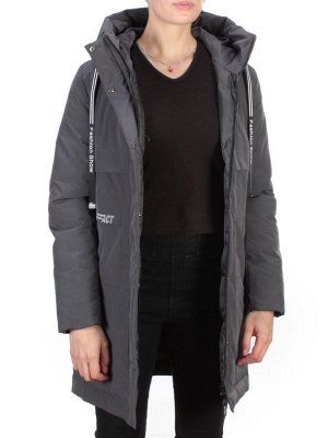 8802 DARK GRAY Пальто зимнее женское CLOUD LAG CAT  (200 гр. холлофайбер)