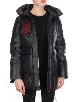 8912 BLACK Куртка зимняя женская CORUSKY (200 гр. холлофайбера)
