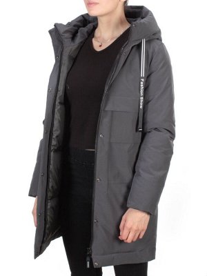 8802 DARK GRAY Пальто зимнее женское CLOUD LAG CAT  (200 гр. холлофайбер)