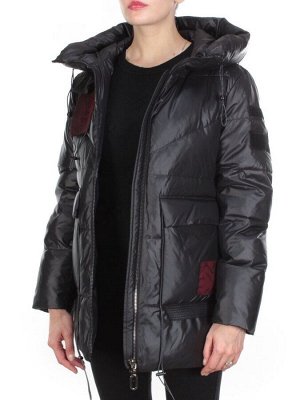 8912 BLACK Куртка зимняя женская CORUSKY (200 гр. холлофайбера)