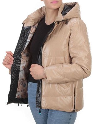 8268 BEIGE Куртка демисезонная женская BAOFANI (100 гр. синтепон)
