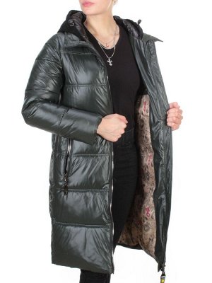 2193 DARK GREEN Куртка зимняя женская AIKESDFRS (200 гр. холлофайбера)