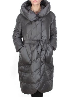2237 DARK GRAY Пальто женское зимнее AKIDSEFRS (200 гр. холлофайбера)