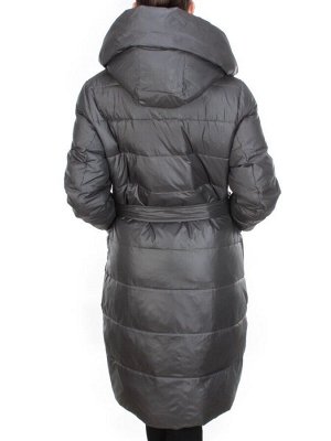 2237 DARK GRAY Пальто женское зимнее AKIDSEFRS (200 гр. холлофайбера)