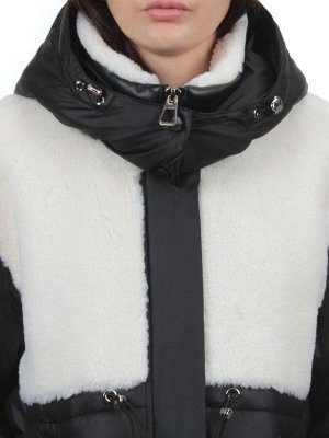 350-X01 BLACK Куртка зимняя женская (200 гр. холлофайбер)