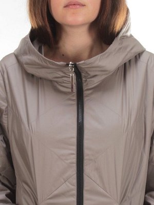22098 DK.BEIGE Куртка демисезонная двухсторонняя женская (80 гр. синтепон)