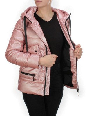 8063 PINK Куртка демисезонная женская (130 гр. синтепон)