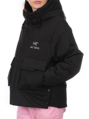 288 BLACK Куртка зимняя облегченная женская (верблюжья шерсть)