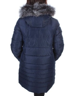 15-298 DK. BLUE Пальто зимнее женское (200 гр. холлофайбера)