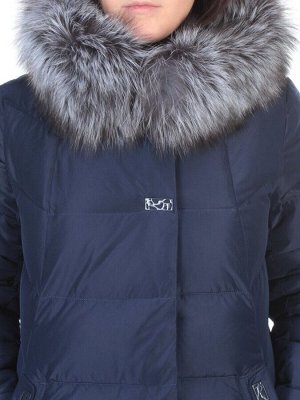 15-298 DK. BLUE Пальто зимнее женское (200 гр. холлофайбера)