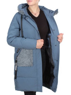 2197-2 BLUE Пальто зимнее женское OLAYEETE (200 гр. холлофайбера)