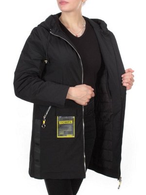 0828 BLACK Куртка демисезонная женская RIKA (100 гр. синтепон)