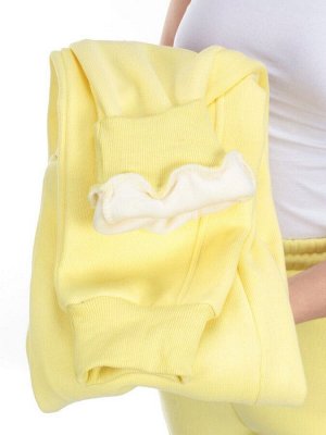 03 YELLOW Брюки спортивные женские на флисе (100% хлопок) 7986