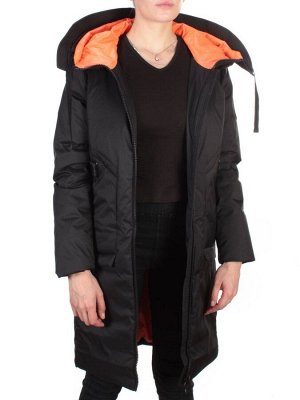 optrf.ru GWD21336P BLACK Пальто зимнее женское PURELIFE (200 гр. холлофайбер)