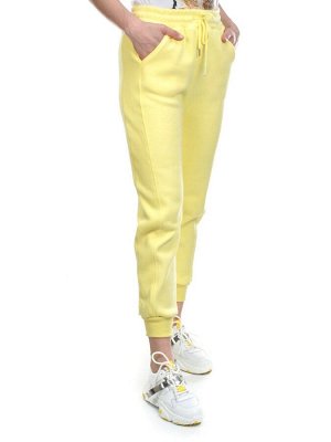 11 YELLOW Брюки спортивные женские на флисе (100% хлопок) 7986