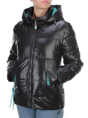 8268 BLACK Куртка демисезонная женская BAOFANI (100 гр. синтепон)