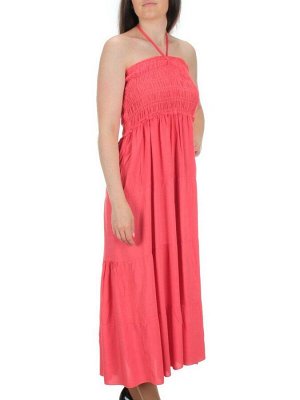 518 CORAL Платье пляжное (65% хлопок, 35% полиэстер)