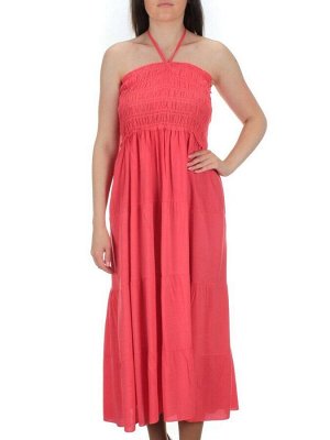 518 CORAL Платье пляжное (65% хлопок, 35% полиэстер)
