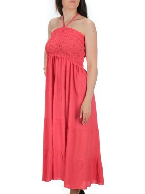 518 CORAL Платье пляжное (65% хлопок, 35% полиэстер)