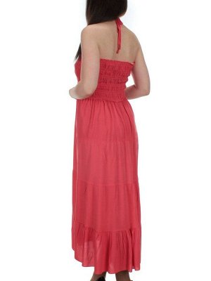 518 CORAL Платье пляжное (65% хлопок, 35% полиэстер)
