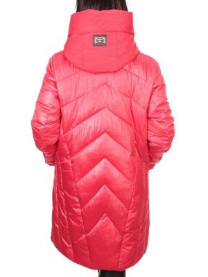 ZW-2128-C RED Пальто зимнее женское (холлофайбер) BLACK LEOPARD