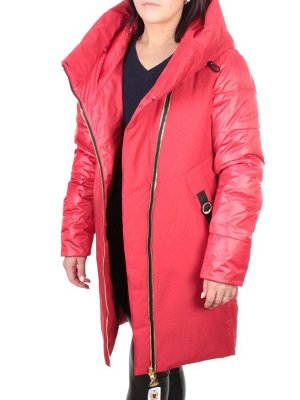 ZW-2128-C RED Пальто зимнее женское (холлофайбер) BLACK LEOPARD