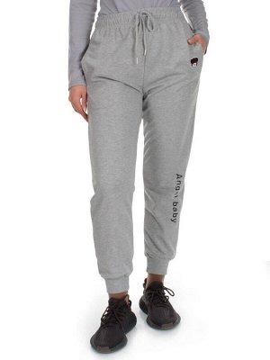 Q-05 GRAY Брюки спортивные женские (85% хлопок, 15% полиэстер)