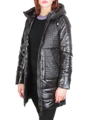 167 BLACK Куртка демисезонная женская ROVITHI (100 гр.синтепона)