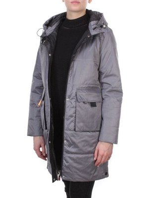 8188 GRAY Пальто демисезонное женское Cloud Lag Cat (100 гр. синтепон)