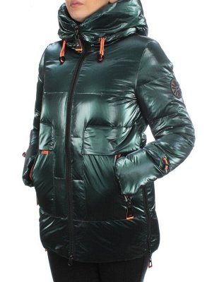 8018 DK. GREEN Пальто женское зимнее JARIUS (200 гр. холлофайбера)